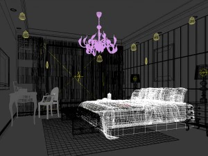 beautifully stylish and luxurious bedrooms 124 3D Model