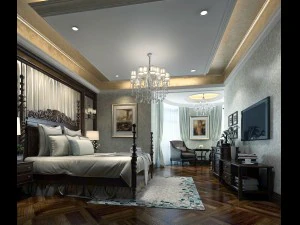 g&uuml;zel, şık ve l&uuml;ks yatak odaları 125 3D Model