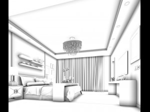 beautifully stylish and luxurious bedrooms 127 Modelo 3D