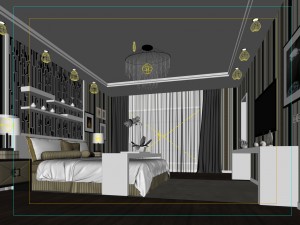 beautifully stylish and luxurious bedrooms 127 Modelo 3D