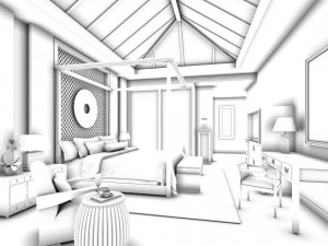 beautifully stylish and luxurious bedrooms 133 3D Model