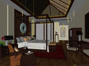 beautifully stylish and luxurious bedrooms 133 3D Model