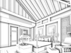 beautifully stylish and luxurious bedrooms 139 3D Model