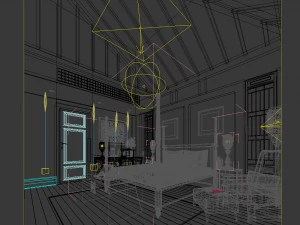 beautifully stylish and luxurious bedrooms 139 3D Model