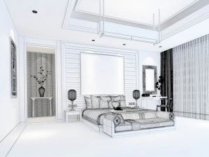 beautifully stylish and luxurious bedrooms 141 3D Model