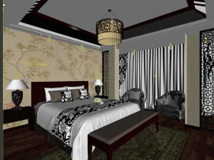 beautifully stylish and luxurious bedrooms 143 3D Model