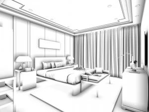 beautifully stylish and luxurious bedrooms 145 3D Model