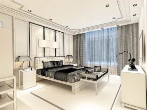 beautifully stylish and luxurious bedrooms 145 3D Model