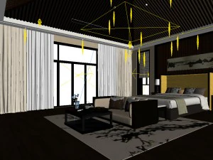 beautifully stylish and luxurious bedrooms 146 3D Model