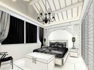 beautifully stylish and luxurious bedrooms 147 3D Модель