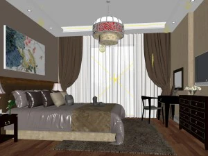 beautifully stylish and luxurious bedrooms 148 3D Model