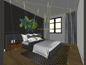 beautifully stylish and luxurious bedrooms 149 3D Model
