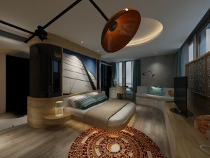 bedroom hotel suites designed 03 Modèle 3D