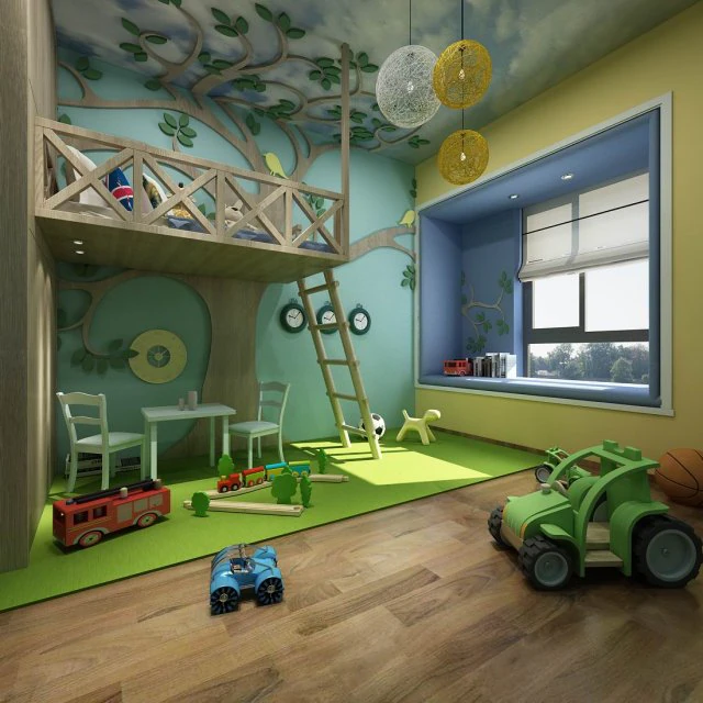 children bedroom 01 3D Model .c4d .max .obj .3ds .fbx .stl .blend