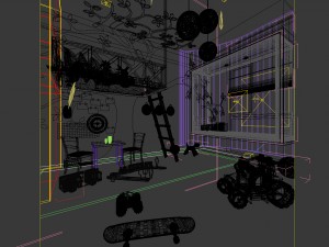 children bedroom 01 Modello 3D