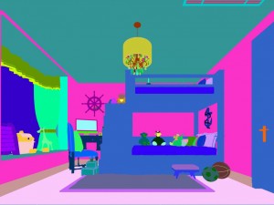 family children bedroom design full model 03 3D-Modell