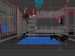 family children bedroom design full model 03 3D-Modell