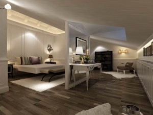 luxurious stylish bedroom 03 3D Модель