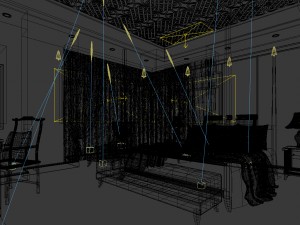 luxurious stylish bedroom 05 3D 모델