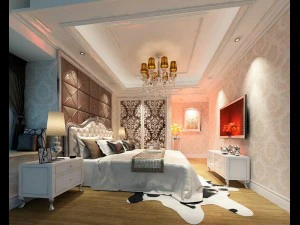 고급스럽고 세련된 침실 06 3D 모델