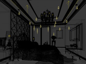luxurious stylish bedroom 06 3D Модель