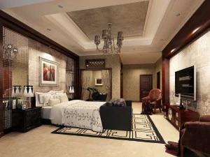 dormitorio lujoso y elegante 08 Modelo 3D