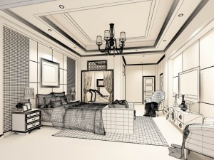 luxurious stylish bedroom 08 3D Model