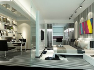 luxurious stylish bedroom 11 3D-Modell