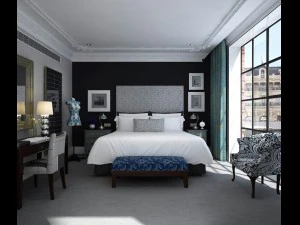 luxe stijlvolle slaapkamer 14 3D Model