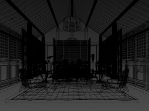 luxurious stylish bedroom 19 Modèle 3D