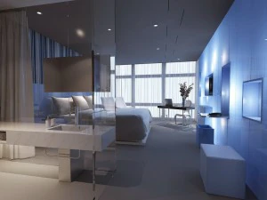 luxuoso e elegante quarto 25 Modelo 3D