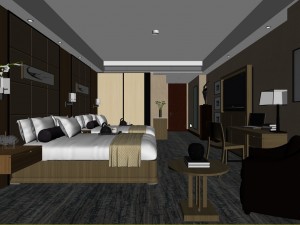 luxurious stylish bedroom 28 3D 模型
