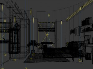 luxury stylish interior master bedroom - 05 3D Model