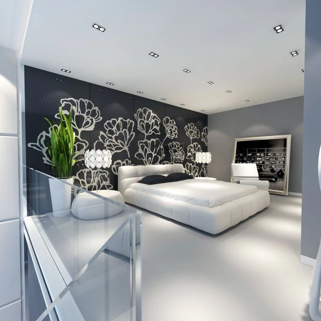 luxury stylish interior master bedroom - 07 3D Model .c4d .max .obj .3ds .fbx .stl .blend 