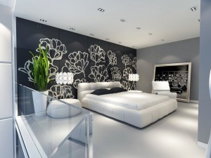 luxury stylish interior master bedroom - 07 3D Model