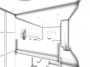 luxury stylish interior master bedroom - 07 3D Model