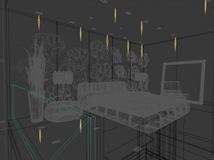 luxury stylish interior master bedroom - 07 3D-Modell