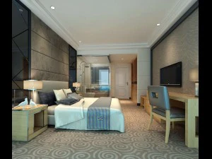 luxury stylish interior master bedroom - 10 3D Model