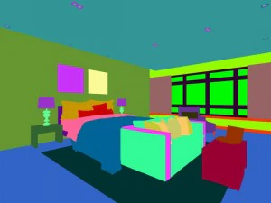 luxury stylish interior master bedroom - 12 3D Model
