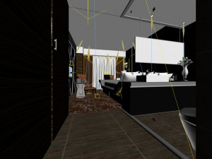 luxury stylish interior master bedroom - 14 Modelo 3D