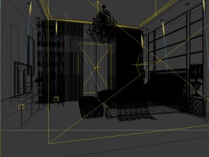 luxury stylish interior master bedroom - 16 3D Модель