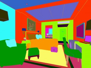 luxury stylish interior master bedroom - 17 3D Model
