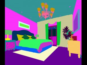 luxury stylish interior master bedroom - 20 3D Model