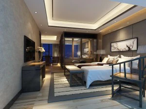 Luxuri&ouml;ses, stilvolles Hauptschlafzimmer &ndash; 26 3D Modell