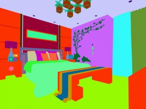 luxury stylish interior master bedroom - 30 Modelo 3D