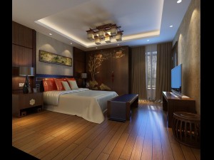 luxury stylish interior master bedroom - 30 Modelo 3D