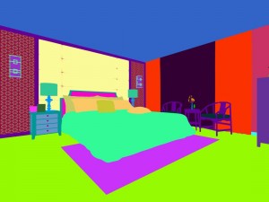 luxury stylish interior master bedroom - 31 3D Model