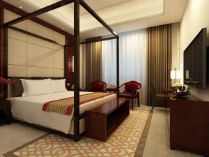 luxury stylish interior master bedroom - 32 3D Model