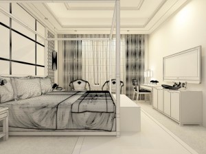 luxury stylish interior master bedroom - 32 Modèle 3D