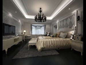 luxury stylish interior master bedroom - 35 3D 模型